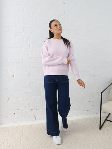 Gracie Relaxed Crew - Orchid