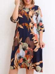 Atherton Dress - Navy