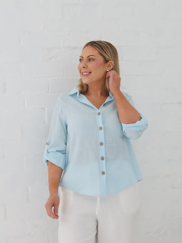 Faye Shirt- Blue