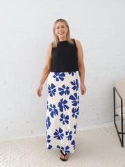 Lucy Skirt- Blue/Vanilla