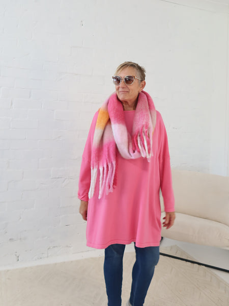 Neve Scarf - Pink/Orange