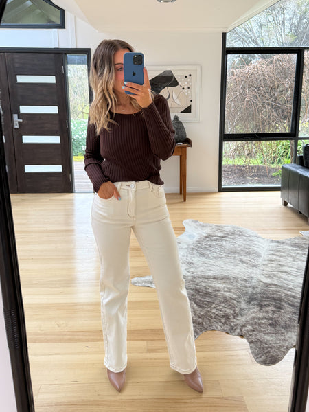 Crew Jeans- Cream