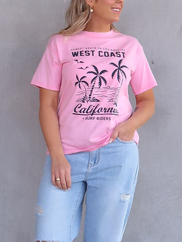 West Coast Tee - Pink