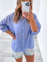 Mimi Blouse - Indigo