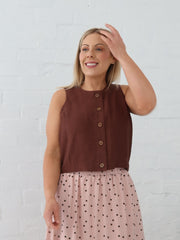 Tessa Top - Chocolate