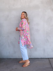 August Shirt Dress - Pink