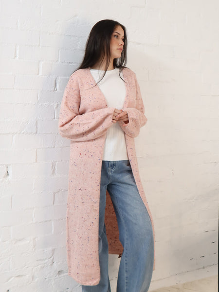 Bonnie Cardigan- Pink Speck