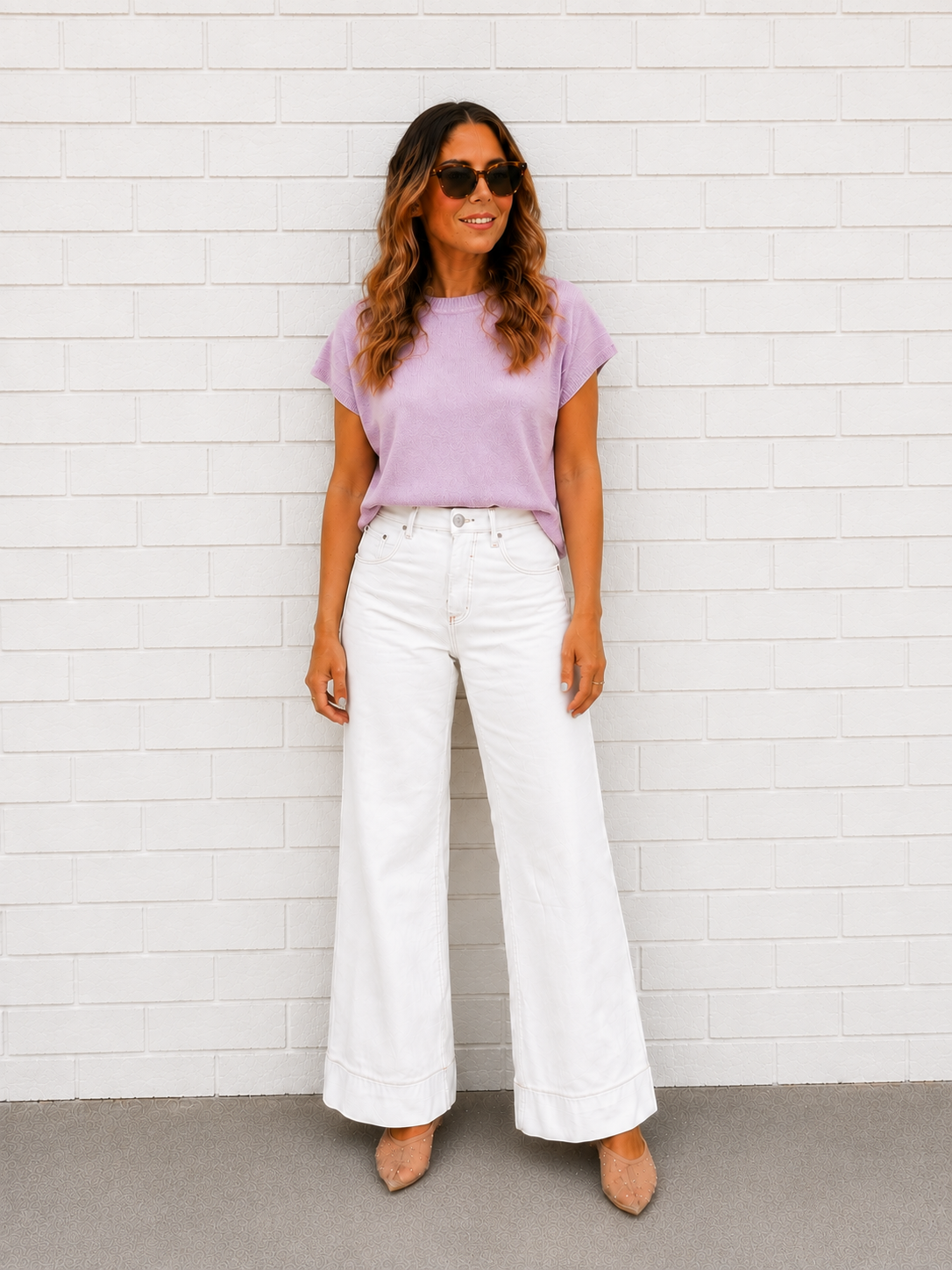 Mariah Knit Top - Lilac
