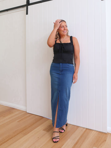 Ramsay Skirt - Dark Blue