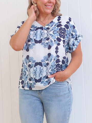 Cassidy Top - Blue