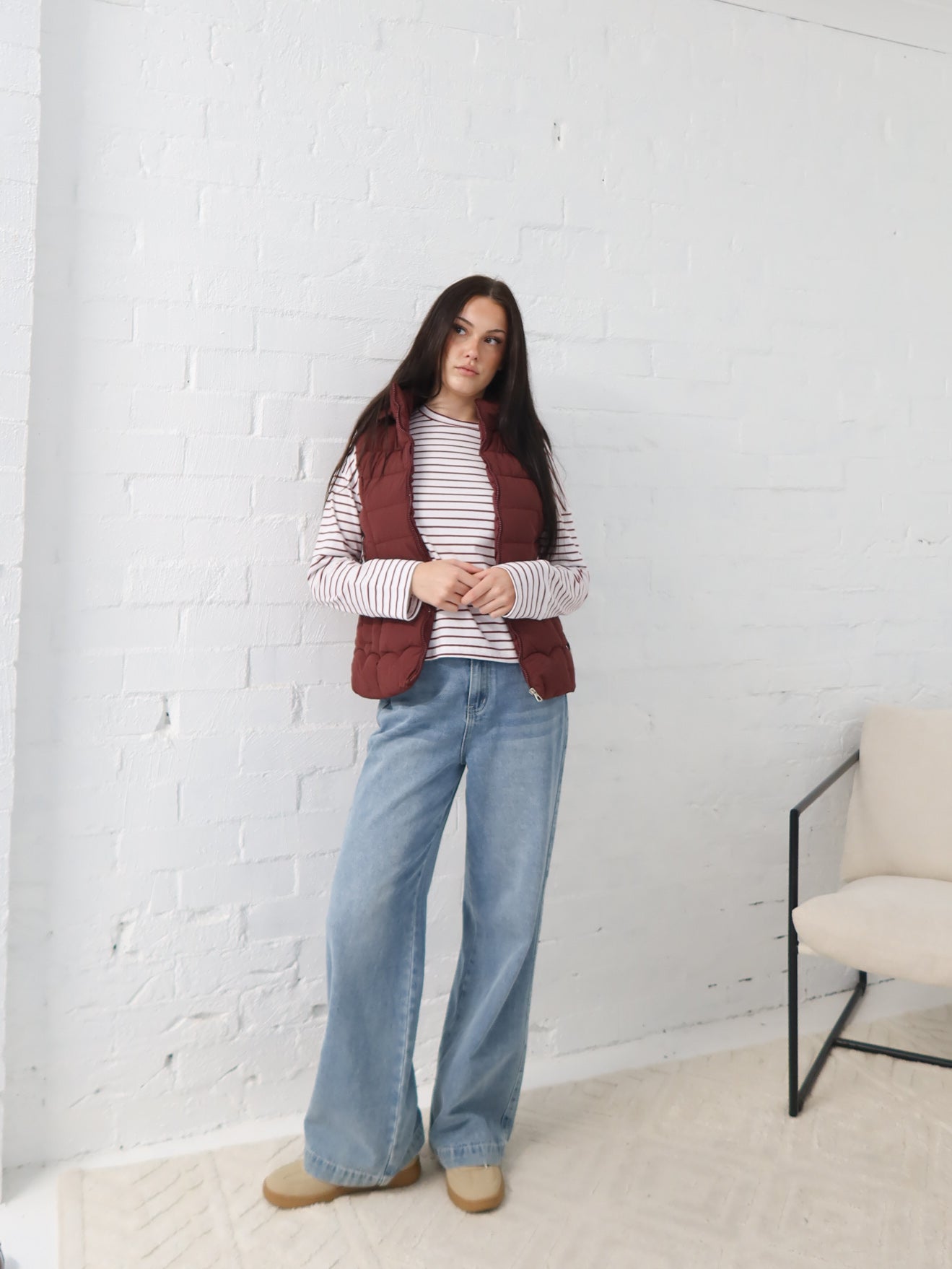 Luna Vest - Burgundy