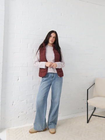 Luna Vest - Burgundy