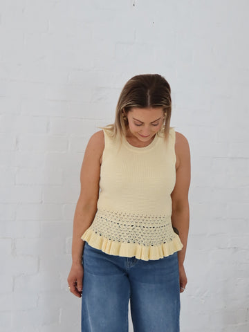 Skye Top- Butter Yellow