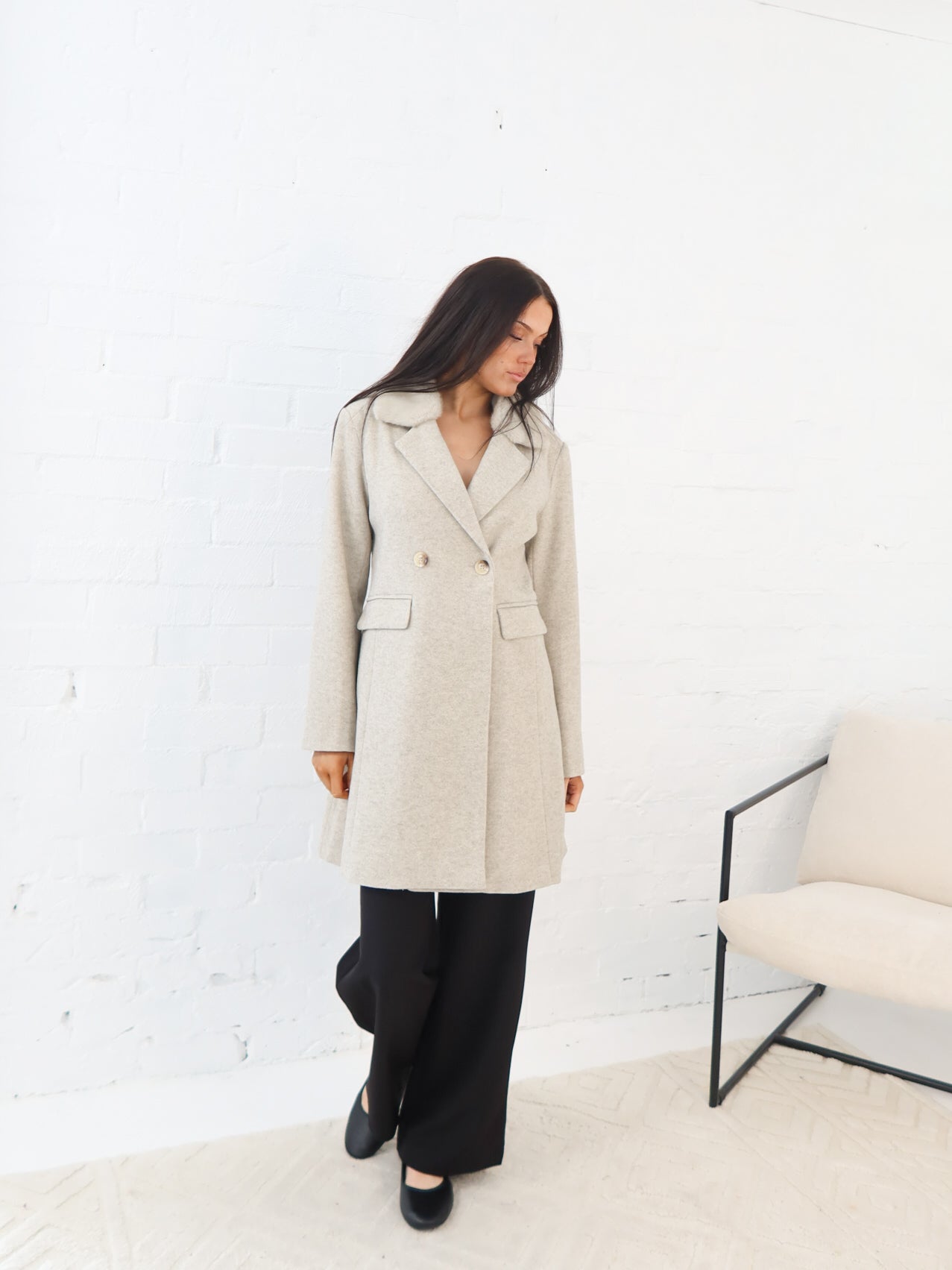 Madrid Coat- Taupe