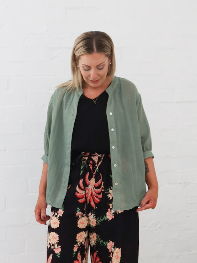 Mimi Blouse - Sage Green