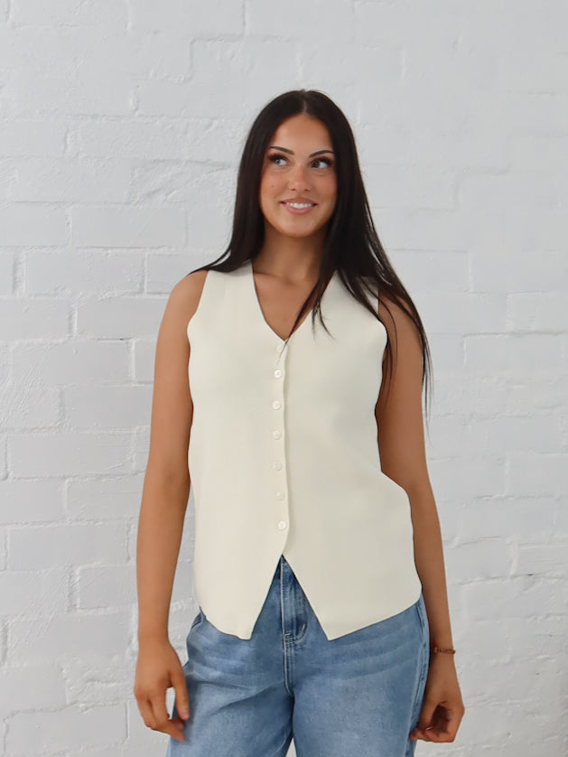 Parker Vest - Vanilla