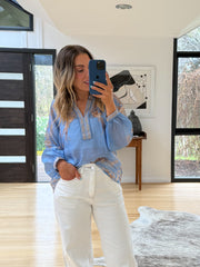 Rosalie Blouse- Blue