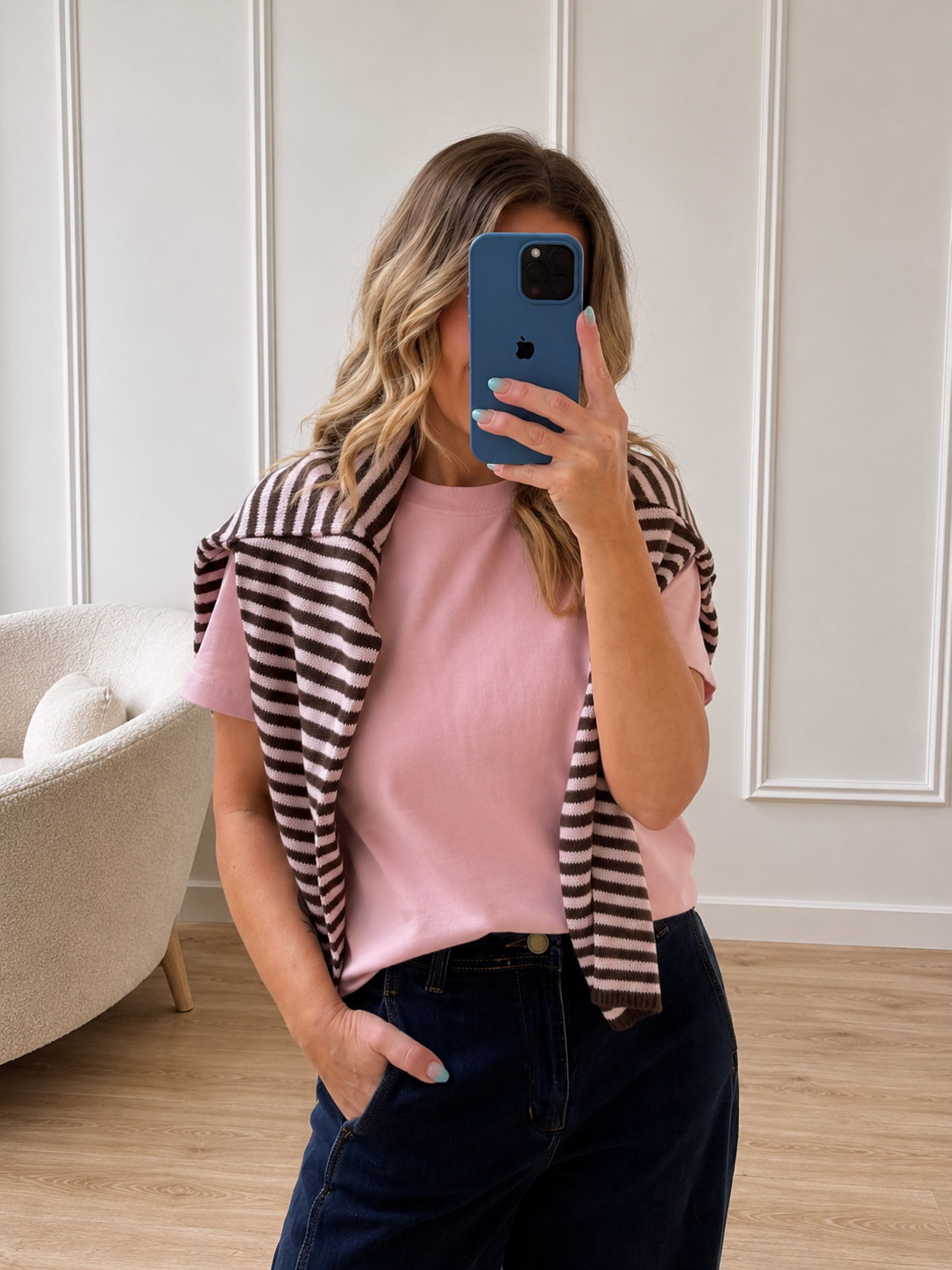 Hallie Tee- Pink