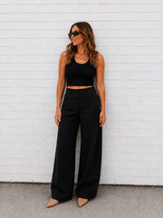 Fletcher Pintuck Pant- Black