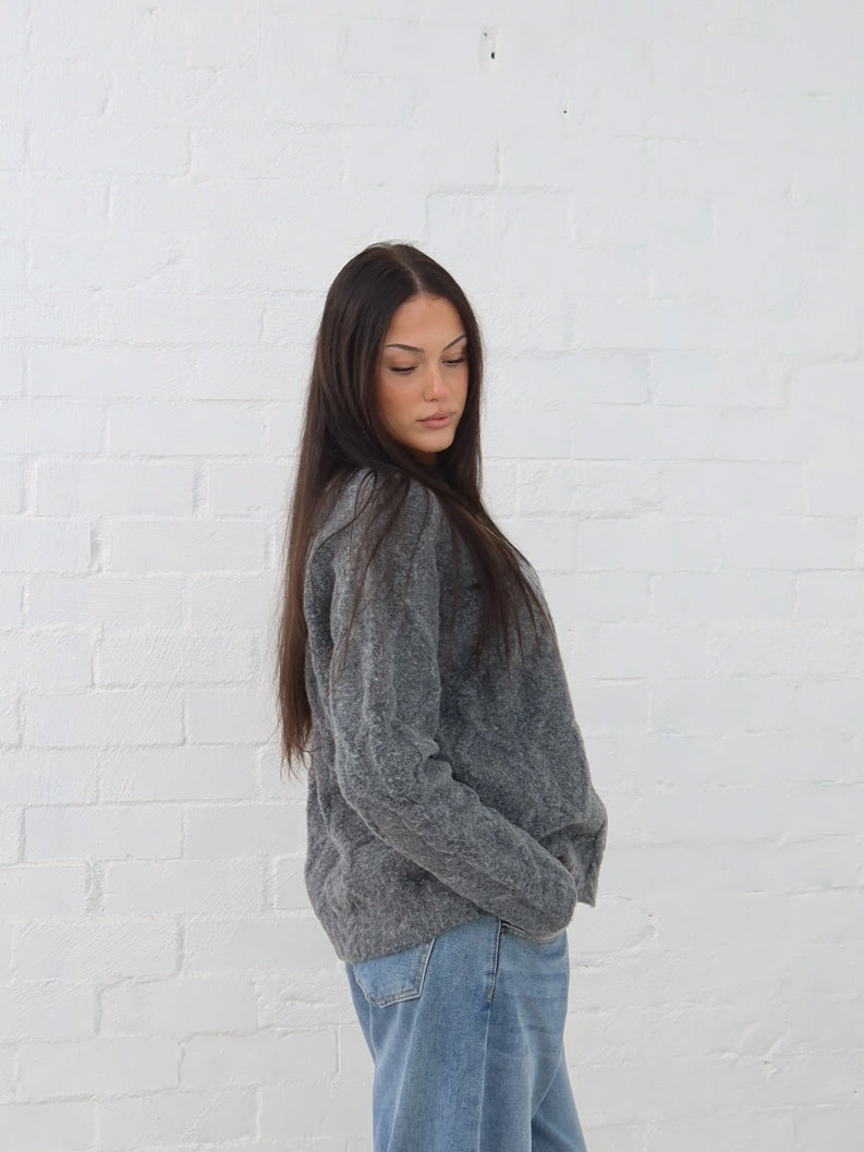 Lois Knit- Gunmetal