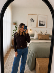 Esme Knit Top- Chocolate