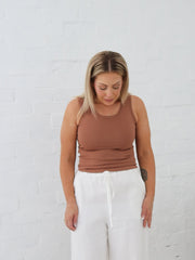 Mila Tank- Caramel