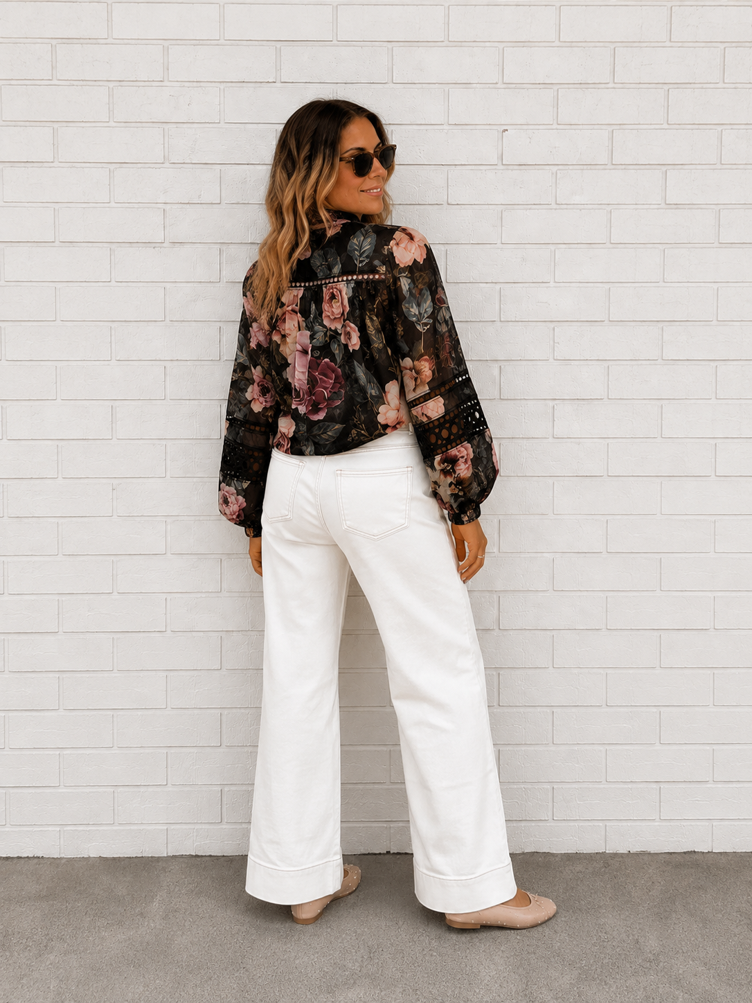 Bloom Shirt- Black Floral