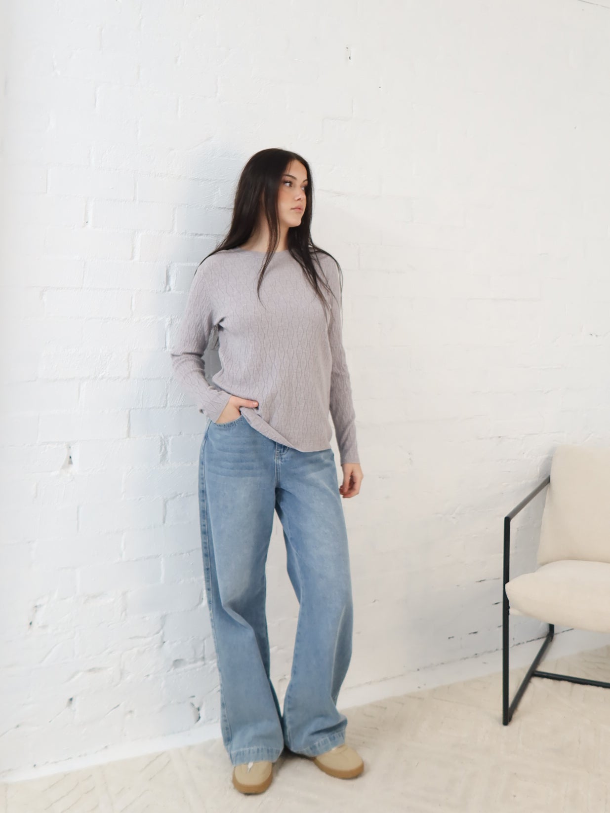 Iris Knit- Grey