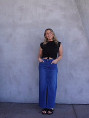 Ramsay Skirt - Dark Blue