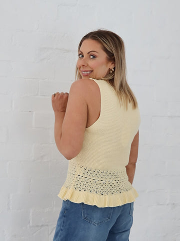 Skye Top- Butter Yellow