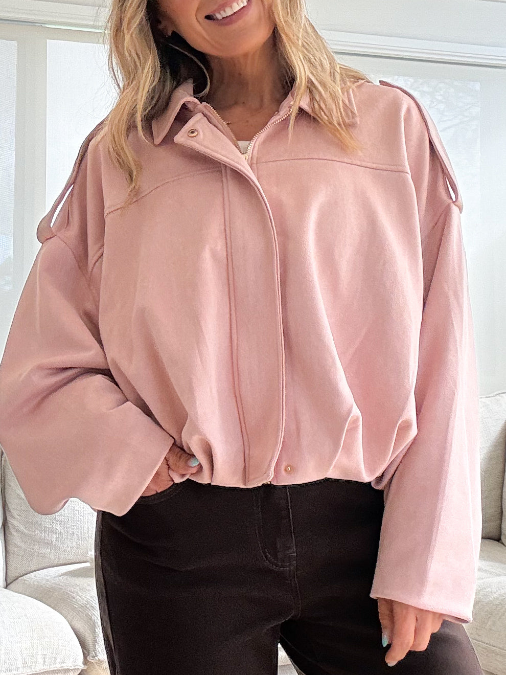Hugo Jacket- Pink