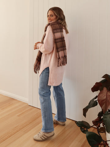 Polly Scarf- Dusty Pink