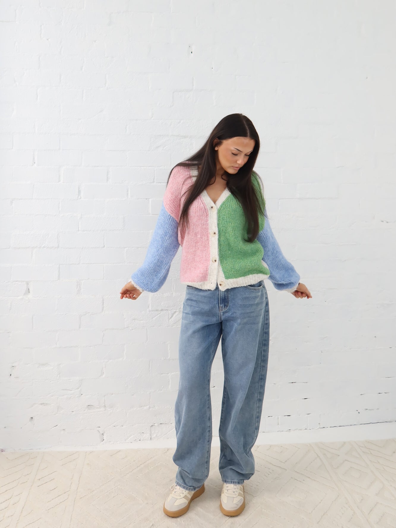 Gemma Cardigan-Multi Green