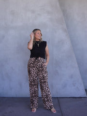 Roxy Pants - Light Leopard