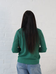 Adison Knit Top- Emerald