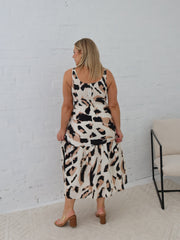 Lynn Dress - Multi Beige