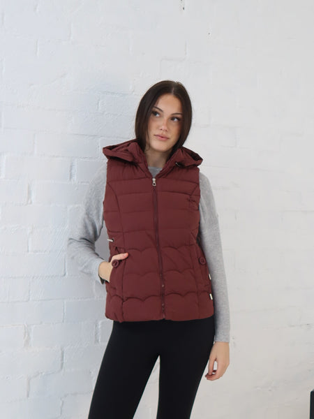 Luna Vest - Burgundy