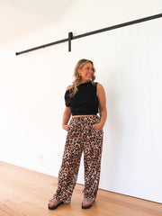 Roxy Pants - Light Leopard