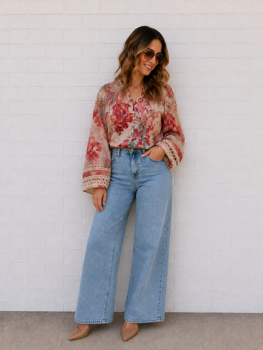 Bloom Shirt- Ivory Floral