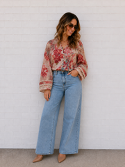 Bloom Shirt- Ivory Floral