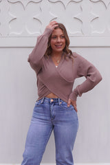 Katrina Knit Top - Brown