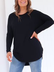 Sarah Long Sleeve Top - Black