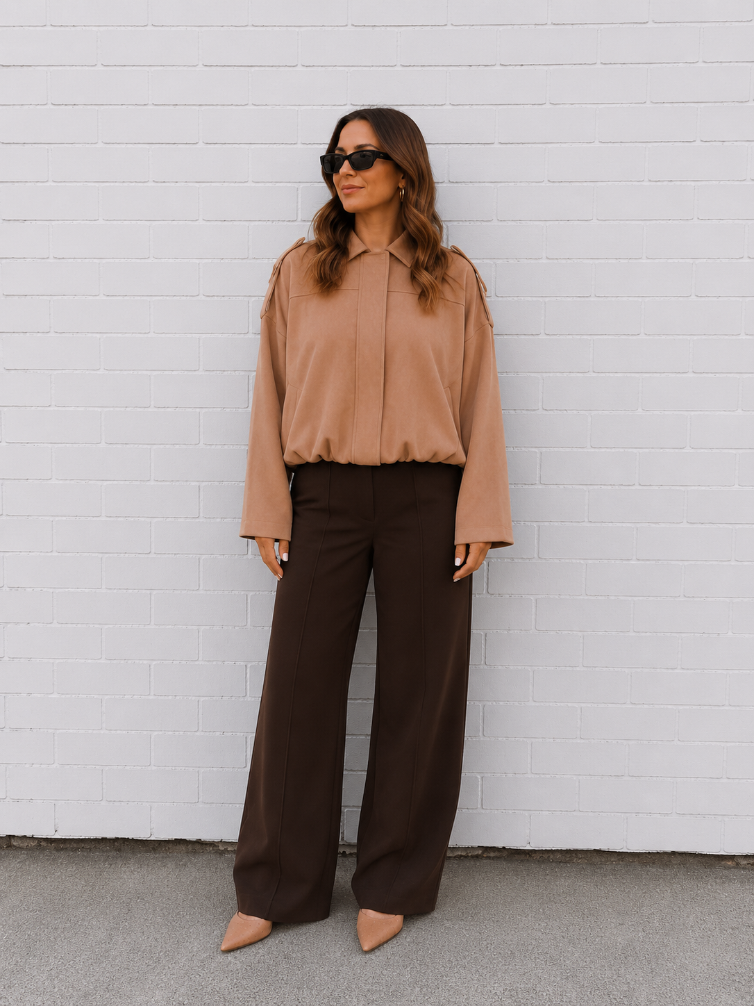 Fletcher Pintuck Pant- Chocolate