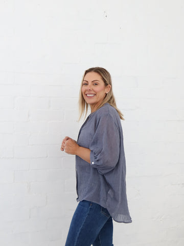 Mimi Blouse - Blue Jean