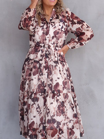 Alisha Dress - Brown