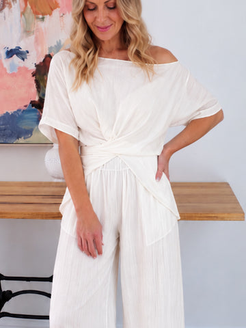 Cynthia Top- White