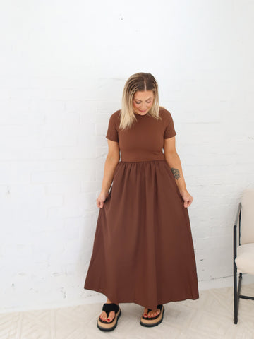 Isla Dress- Walnut