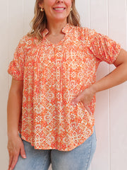 Exmouth Blouse - Orange