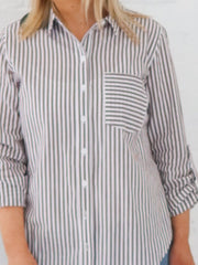 Emma Shirt- Chocolate