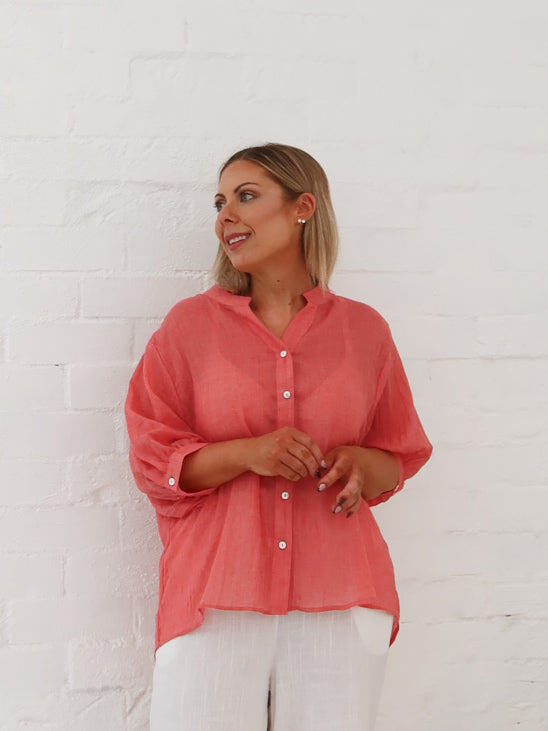Mimi Blouse - Strawberry